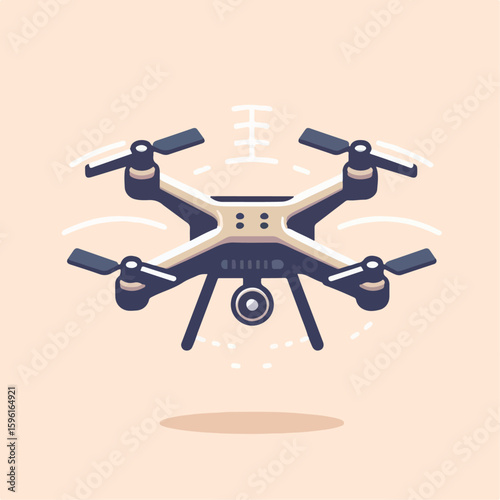 camera drone vector illustration 
