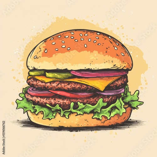 Square Special Burger Poster  Collection For Marketing Purposes, Food Banner, Food Poster, Food Flyer, Restaurant Flyer, Restaurant Banner, Restaurant Poster, Elements are taken from (www.freepik.com)