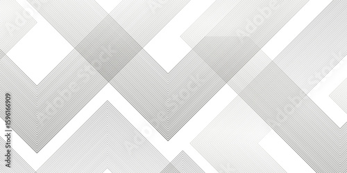 Abstract background with lines, White color technology concept geometric line vector background. Modern Abstract white background with layers of textured white transparent material in triangle design.