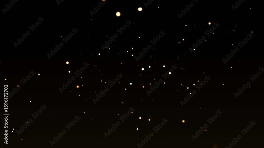 Abstract Gold Particles Loop