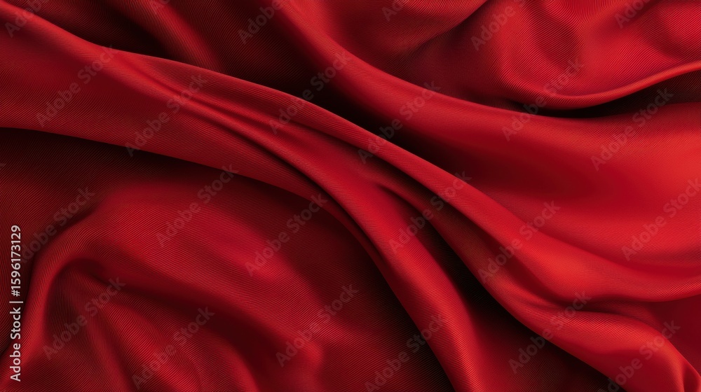 Obraz premium Luxurious red silk fabric texture