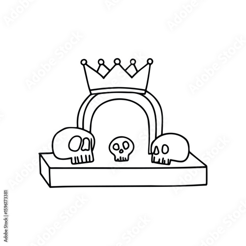 Skull crown from ancient burial chamber