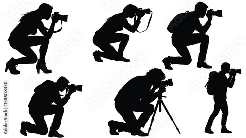 silhouette of a photographer