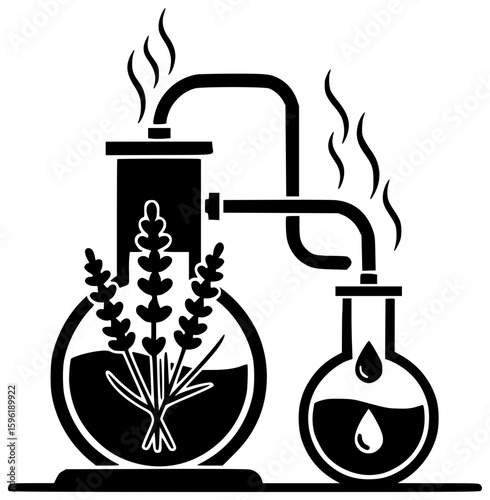 Extractor whirring above stove filtering smoke oils and dust in kitchen lab submarine greenhouse and mining tunnel with steampunk and futuristic environment and ventilation system