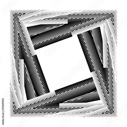 Основные RGB op art square pattern, symbol, vector modern design element