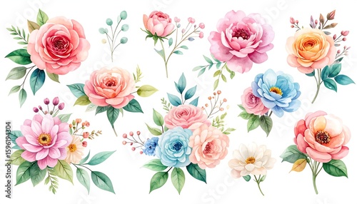 Watercolor Floral Collection. (1)