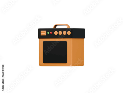 amplifier icon 3d illustration render