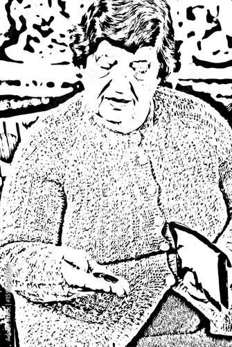 Pensioner counts her last money