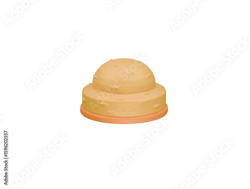 hay stack icon 3d illustration render