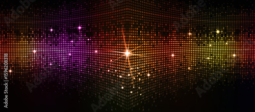 colorful equalizer party banner