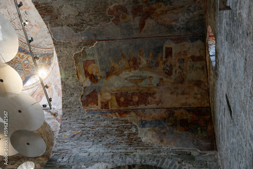 Fresco details from Hagia Sophia Church, Trabzon, Turkey
