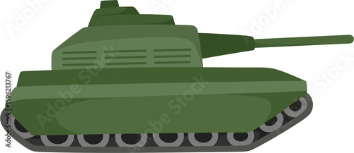 green tank side view clip art preview