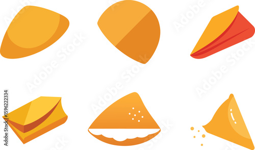 Crepe Vector Illustration Set
