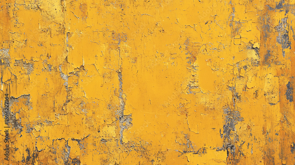 Weathered yellow paint texture old wall surface background distressed aged grunge peeling Weathered yellow paint texture old wall surface background distressed aged grunge peeling
