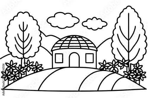  Printable Coloring Pages: Landscapes, Nature, Buildings, Mandalas & More