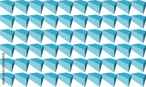 Blue tone cube 3D button seamless repeat pattern, replete image design for fabric printing or wallpaper, blue abstract wall