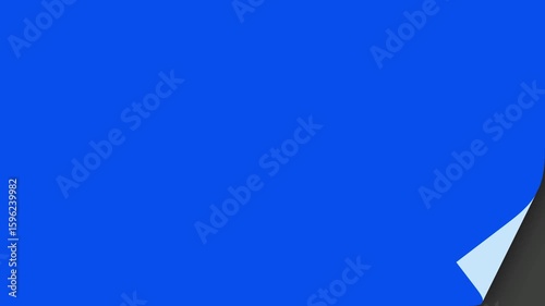  HD Animation of turning paper pages on green screen background. turning paper page animation template. animated green paper turn slide. 