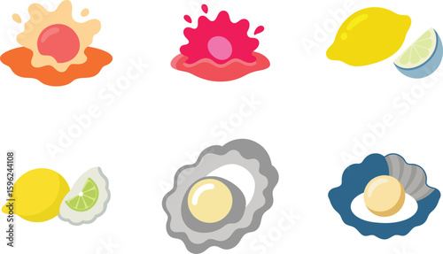 Oyster Food Vector Illustration