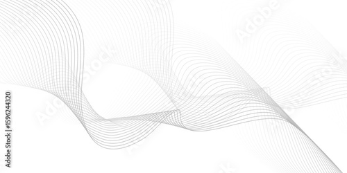 A Stunning Visualization of the Digital Future: Flowing Gray and White Particles Create an Abstract Landscape That Reflects the Boundless Possibilities of Emerging Technology and Innovation"
