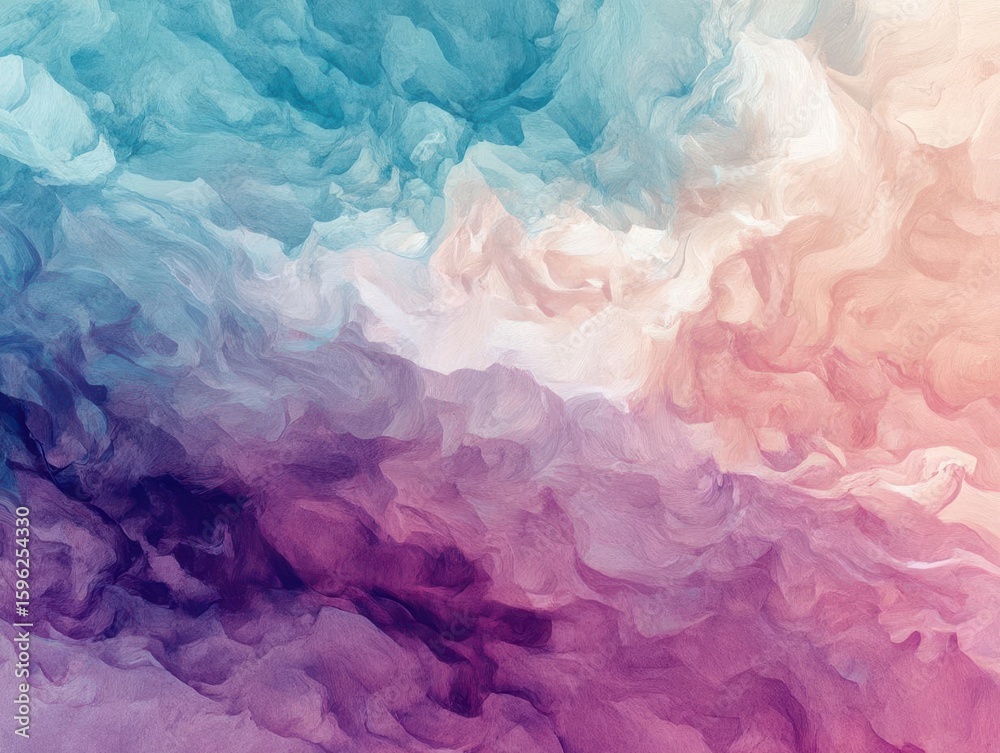 Fototapeta premium Abstract Dreamscape in Pastel Hues