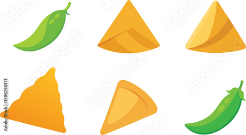 Samosa Vector Illustration