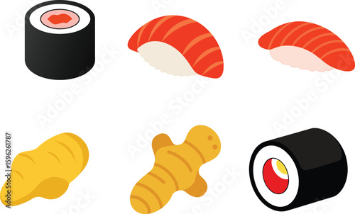Sushi Vector Illustration