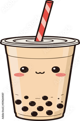 Kawaii drink vectors work well in branding for tea shops, cafés, and youth-oriented brands