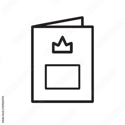 Catalogue icon set and art vector illustration