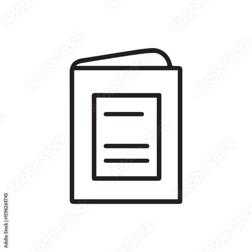 Catalogue icon set and art vector illustration