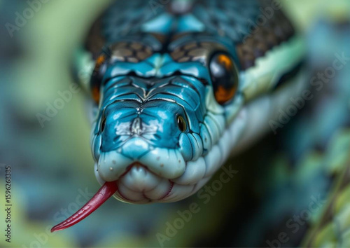 close up of a snake