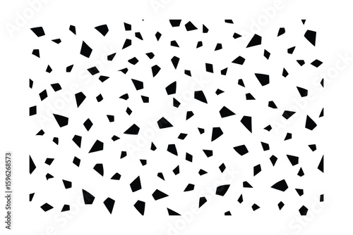 Colorful Confetti Border Frame Repeat Pattern Illustration