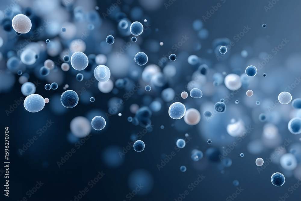 Abstract depiction of floating spheres, creating a mesmerizing visual effect, with focus on science and the nature of existence. The spheres exhibit a variety of shades Abstract depiction of floating spheres, creating a mesmerizing visual effect, with focus on science and the nature of existence. The spheres exhibit a variety of shades