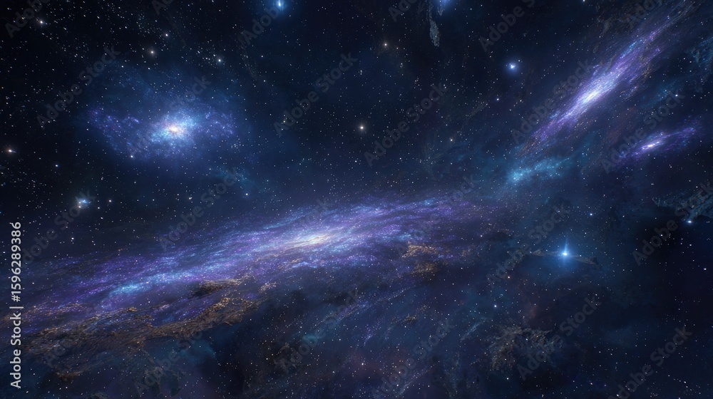 Fototapeta premium Cosmic Nebulae With Stars In Deep Space