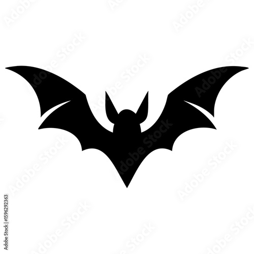 Spooky bat silhouette 