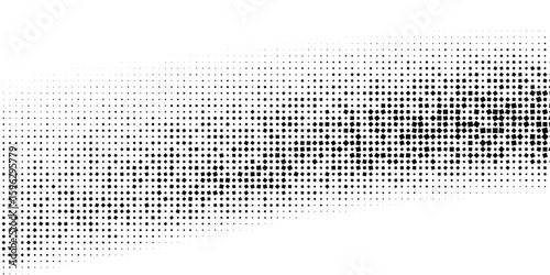 Geometric halftone mosaic background. Texture of chaotic squares, dots, fragments, pixel. Intersection of lines of the ornament. Banner for technology, websites, presentations. Vector