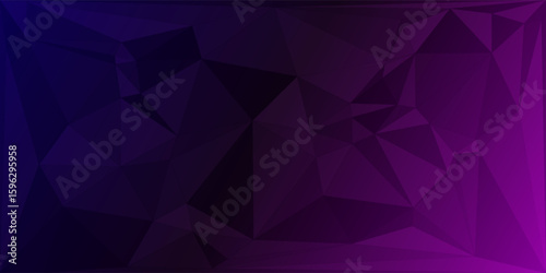 Dark Purple, Pink vector polygon abstract template. A completely new color illustration in a vague style. A completely new design for your business.