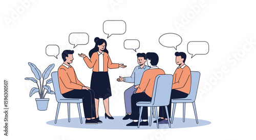 Engaging team discussion fosters collaborative problem solving and idea generation in a professional setting