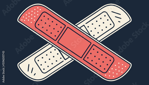 adhesive bandage vector