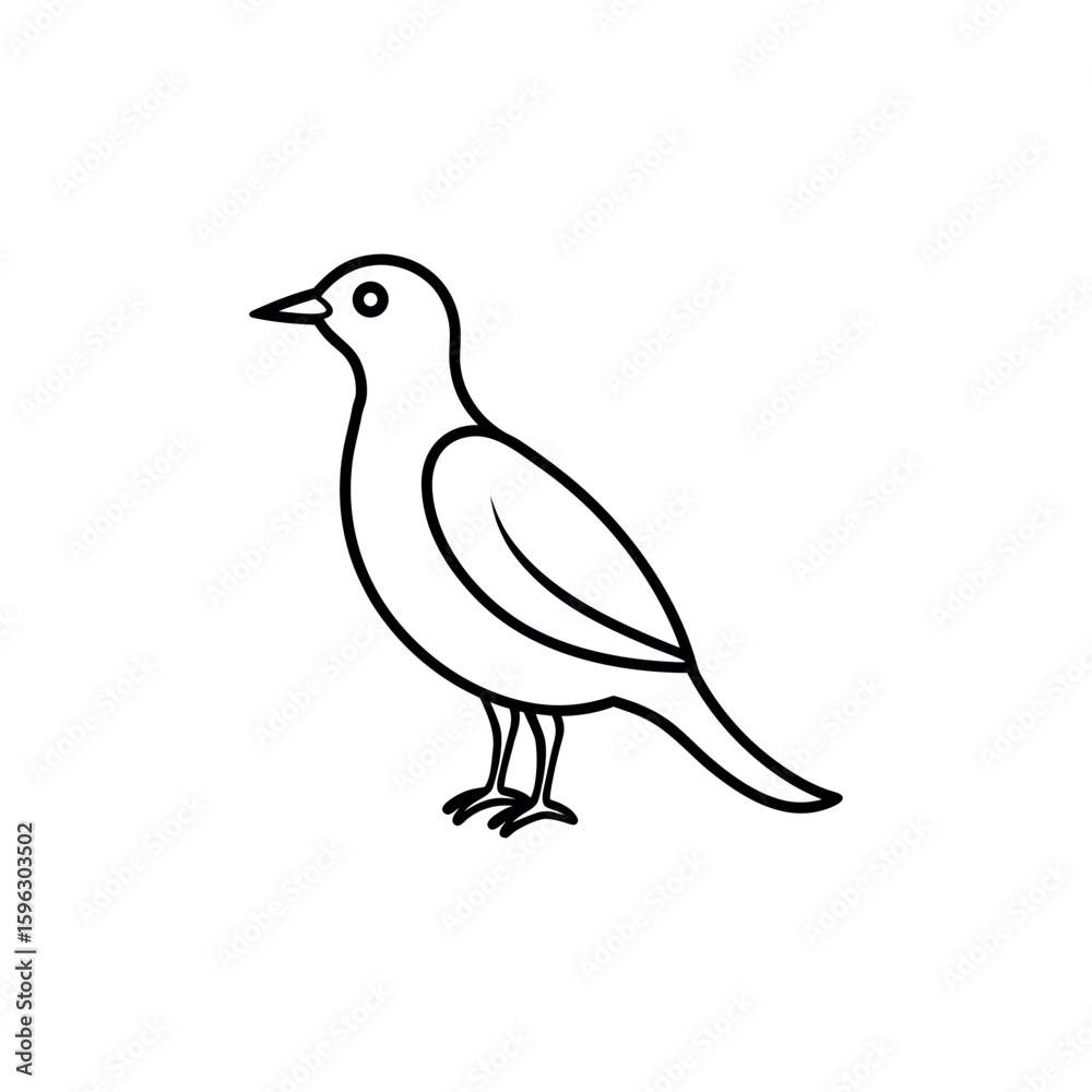 A alto line art vector illustration.