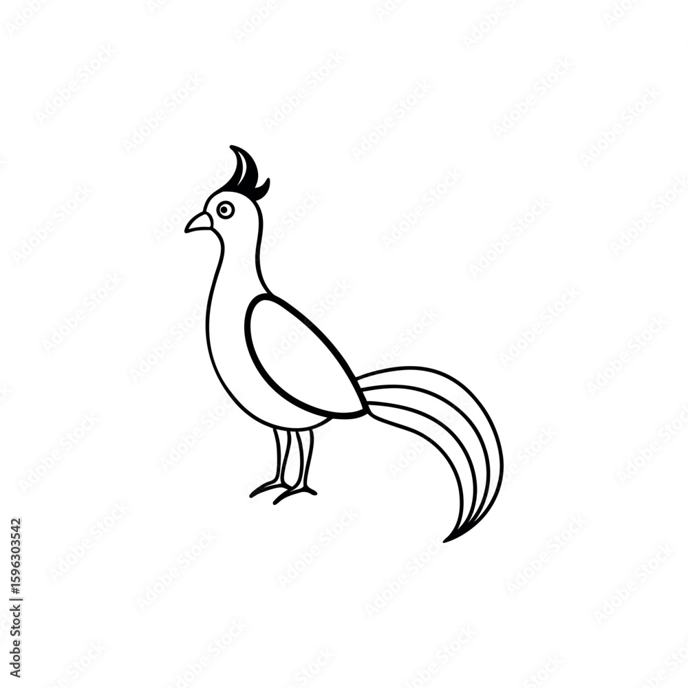 Obraz premium A arco line art vector illustration.