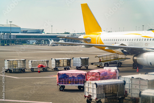 Canvastavla Airplane being serviced on the tarmac