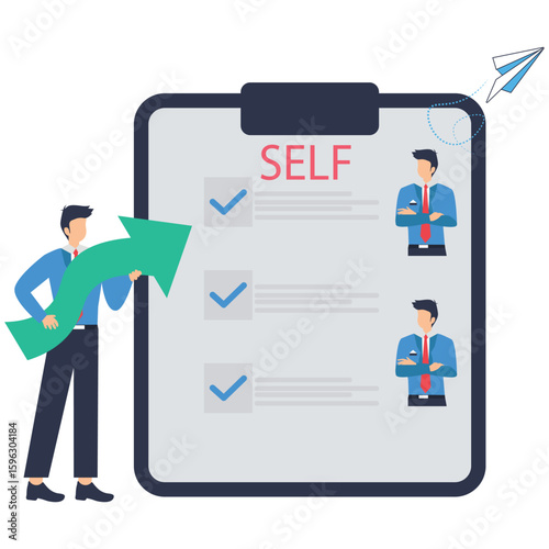Resume Builder Self-Assessment Illustration