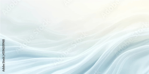 Blue silk texture background with smooth flowing waves and soft satin fabric design