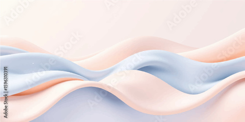 Abstract blue wavy lines flow smoothly, creating a modern and colorful design with a silken texture perfect for a dynamic wallpaper or backdrop