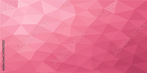 Abstract seamless pink geometric mosaic triangle pattern with colorful gradient square and diamond shapes for modern vector illustration art decoration