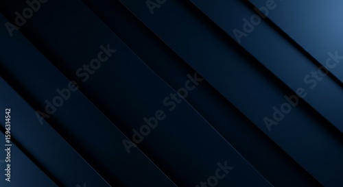 Abstract Dark Blue Layers Background with Shadows