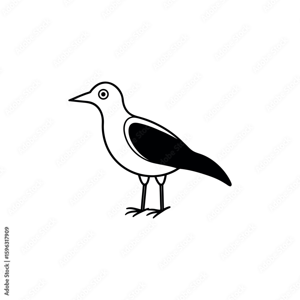 Obraz premium A octave line art vector illustration.