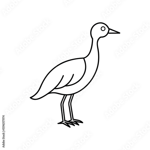 A oryn line art vector illustration.
