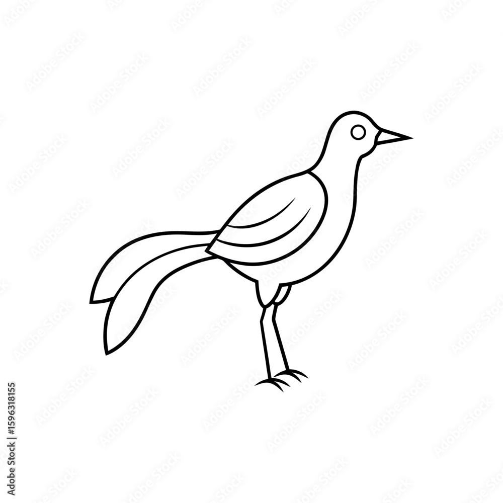 Obraz premium A sorrel line art vector illustration.