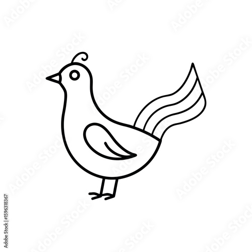 A tune line art vector illustration.